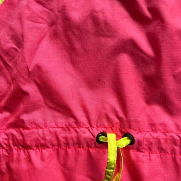 Vintage 80s Serac Anorak Lined Windbreaker Nylon Zip Jacket Neon Pink 4 S Ski - Picture 16 of 16